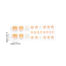 TOVINANNA 1 Set Gel Nail Strip Easy Stick Nail Art Stickers with for Weddings Parties More for Women