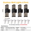 BOXCUPIN Dusk to Dawn Outdoor Wall Light Fixture 4 Pack,