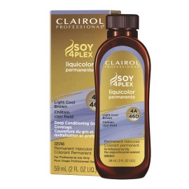 Clairol SOY4PLEX Liquicolor 4A 46D Light Cool Brown Bulk Lot 12 pack 2oz NEW!