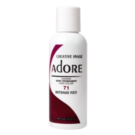 Adore Semi Permanent Hair Color, 71 Intense Red 4 oz