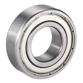 sourcing map 6205Z Deep Groove Ball Bearing Single Shield 60205, 25mm x 52mm x 15mm Chrome Steel Bearings (Pack of 1)