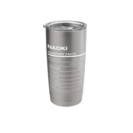 Naoki Nutrition Facts Name Funny Stainless Steel Insulated Tumbler