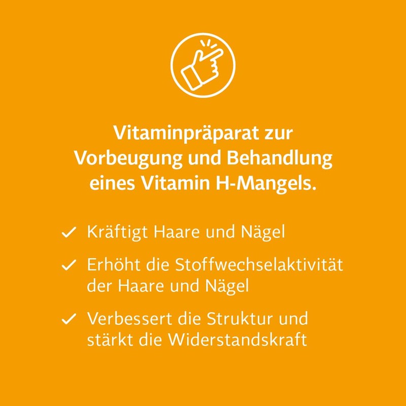 BIO-H-TIN Vitamin H 2,5 mg (Biotin) für gesunde Haare &
