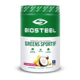 BioSteel Sports BioSteel Sport Greens Vegan Superfood Powder, Stevia Sweetened, High Antioxidants, Pineapple Coconut, 306 Gram