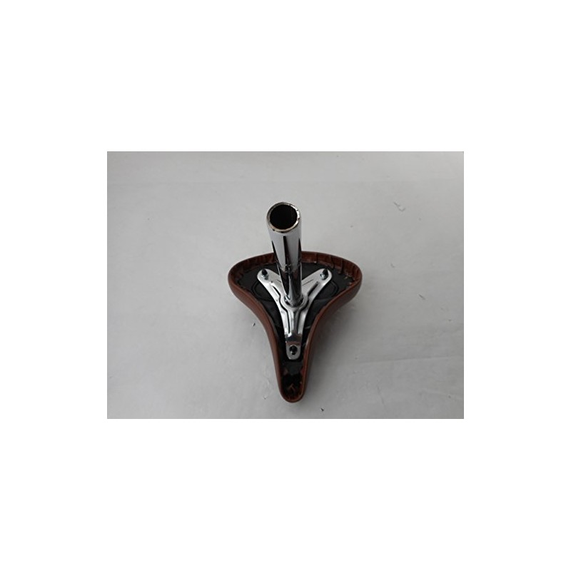 Bicycle Saddle Soft Saddle with Post Brown 10712