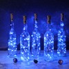 Rtteri 24 Pcs Wine Bottle Lights with Cork, Empty Wine