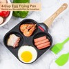 MyLifeUNIT Egg Frying Pan, 4-Cup Egg Pan Nonstick, Fried Egg