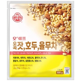 오쉐프 오곡잣호두율무차 800g O'Shef Five Grain Pine Nut Walnut Job's Tear Tea 800g