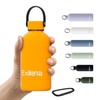 Exllena Small Water Bottle 350 ml with Handle & Carabiner
