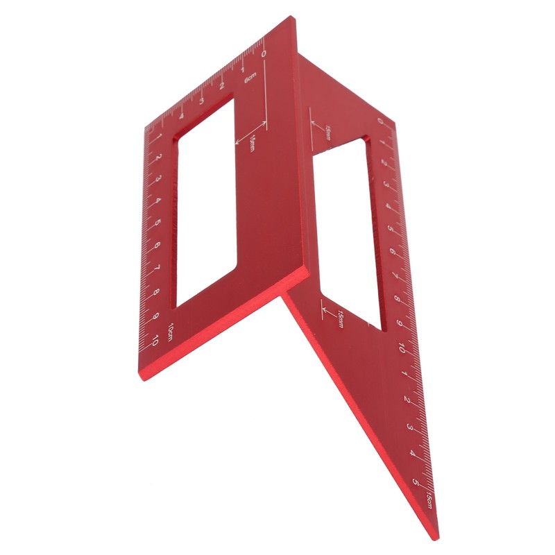 45/90 Degree Multifunctional Aluminum Alloy Angle Ruler Marking Gauge Woodworking