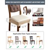 Genina Dining Chair Covers Set of 6, Waterproof PU Leather