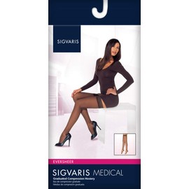 SIGVARIS Women’s Style Sheer 780 Closed Toe Thigh-Highs w/Grip Top 15-20mmHg