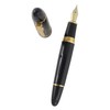Sipliv 159 Big Body Fountain Pen, Medium Nib, Shiny Black,