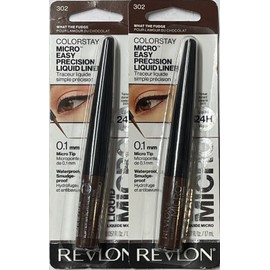 Revlon Micro Easy Precision Liquid Liner, 302 What The Fudge, 2 Pack