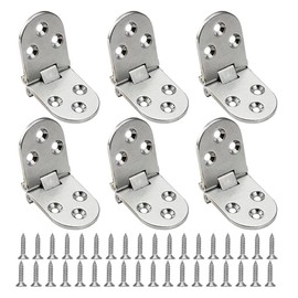 Hinges Foldable Pack of 6 Door Hinges Furniture Hinge for Cabinets, Hinges Zinc Alloy Rustproof Door Hinge Folding Door Hinge with Folding Hinge