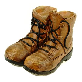 Udo Schmidt GmbH & Co. KG Money Box Hiking Boots 16 cm Polyresin Piggy Bank Hiking Boots Holiday Mountain