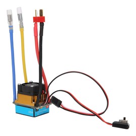 ESC for Cars and Ships, 320A Waterproof BEC Electronic Speed Controller ESC with Fan for 1/10 RC Car Boat 4S Brushed Esc 4S Esc Brushed