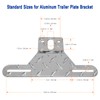 Aootf Trailer License Plate Bracket Holder- Truck/RVs/Boats Aluminum Car Tag