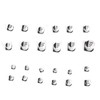 400Pcs SMD Electrolytic Capacitor 24 Values Aluminium 1uF‑1000uF Accessory Set