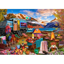Wild Camping Puzzle 1000 Pieces Adult Glamping Puzzle Adult 1000 Pieces Puzzle Gift Ideas