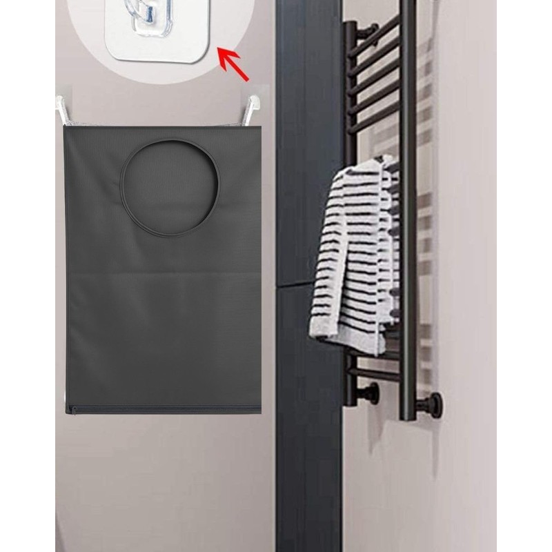 VERADOME Hanging Laundry Hamper Bag – Space-Saving Dirty Clothes Storage