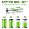 Dynpower NiMH AA 1000mAh Rechargeable Batteries 1.2V,Pre-Charged Double A for