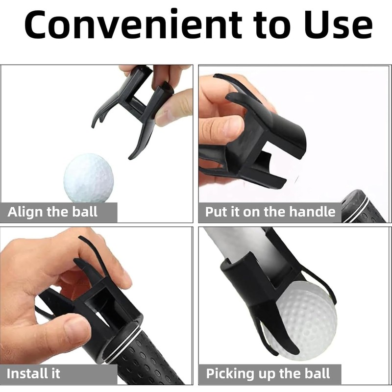 FIBOUND 5-Piece Golf Ball Retriever Set - 4-Claw Picker Upper