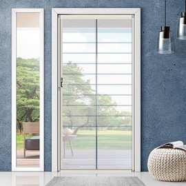 Premium Automatic Roll-up Mosquito Net for Apartment Entrance Doors (Accordion Type Screen Door) Premium Type