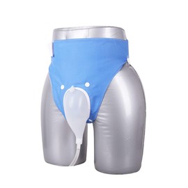 Hitchuey Urinsammelbeutel, Urindrainagebeutel, 1000/2000 ml Silikon-Urinsammler, Urinal-Urinhalter, wiederverwendbare tragbare Inkontinenzhosen, verstellbarer männlicher auslaufsicherer Beinkatheter