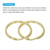 PATIKIL Flat Split Rings, 50Pcs 0.8"/20mm Diameter Pure Brass Flat