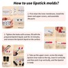 ZJchao Diy Lipstick Making Kit, Aluminum Alloy DIY lipstick Maker,