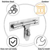 ASelected 2 Pcs Gate Bolt Lock 6 in(152Mm) Heavy Duty