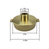SEIWEI Brass Fire Hydrant Adapter 2-1/2" NST (NH) Female x