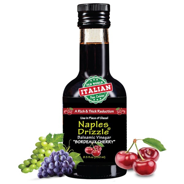 BORDEAUX CHERRY - Rich, Extra Thick Balsamic Vinegar REDUCTION, No