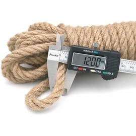 KINGLAKE GARDEN Jute Rope,Hemp Rope Heavy Duty Jute Rope 1/2 inch x 32.8 Feet(12 MM x 10 M) Twisted Hemp Rope for Indoor and Outdoor Gardening,Crafts, Home Decorating, Climbing,DIY