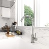 CUPC Faucet Hot and Cold Kitchen Sink FaucetColor: Brushed Nickel,
