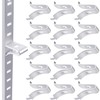 Isslly 40pcs Cabinet Shelf Clips, Metal Adjustable Shelf Bracket Clips,