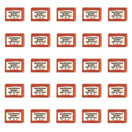 Anderson's Wall of Fame Reader Award Pin Packs, Lapel Pins, Set of 25, Student Recognition