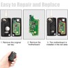 SLshiBo Car Replacement Key Shell 3 Buttons Remote Control Type