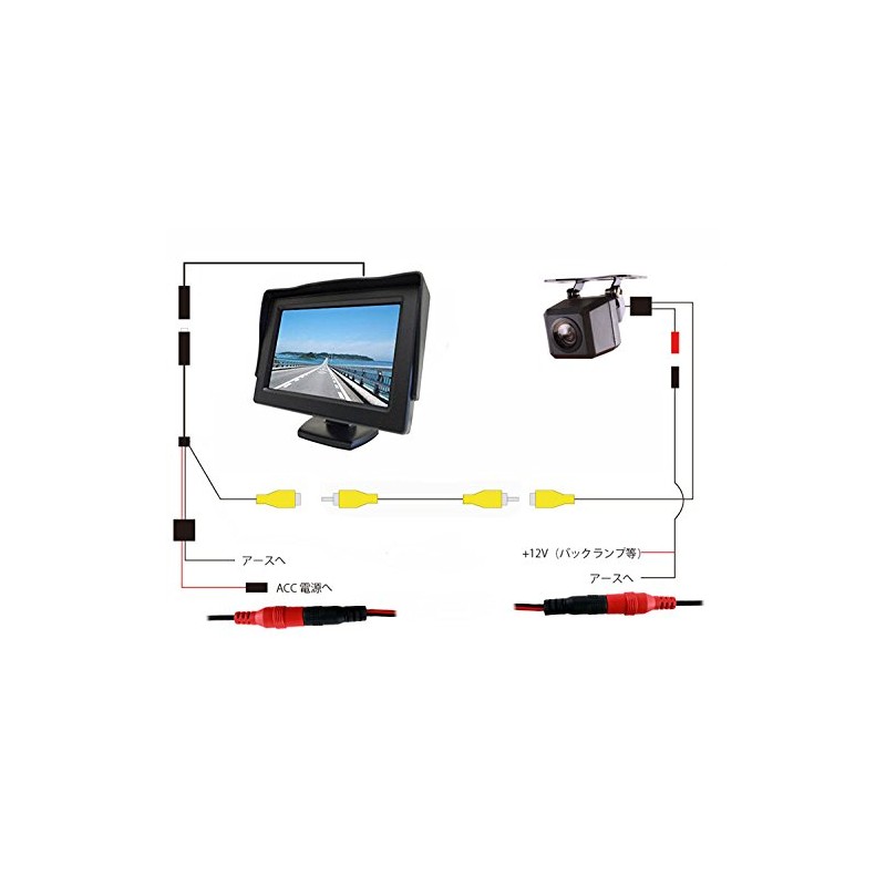 LP DC Power Cable for Backup Cameras and Car Monitors