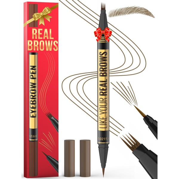 Microblading Eyebrow Pen - Eyebrow Pen 2-in-1 Dual-Ended Eyebrow Pencil