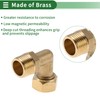 HEROFFIX Brass Pipe Fittings 1/2" Female x 1/2" Male Single-end