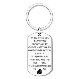 I Love You Keychain Gifts Heart For Her Girlfriend Boyfriend Women Keychain Wife Anniversary Present