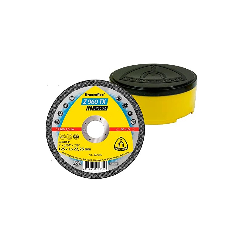 Klingspor 322185 Z 960 Torx Zircon Cutting Discs 125 x
