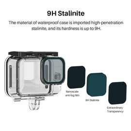 ULANZI G9-7 wasserdichtes Gehäuse kompatibel mit GoPro Hero 9, GoPro Hero 10, GoPro Hero 11 und GoPro Hero 12