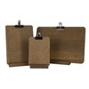 Chalkboards UK Clip Board, Wood,dark brown, 150 x 210 mm