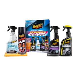 Meguiar's Drive-Thru Car Wash Express Touch-Up Kit - The Perfect Car Detailing Kit for Touching Up After Running Through an Automatic Car Wash or After Washing Your Ride at Home, Clean Inside and Out