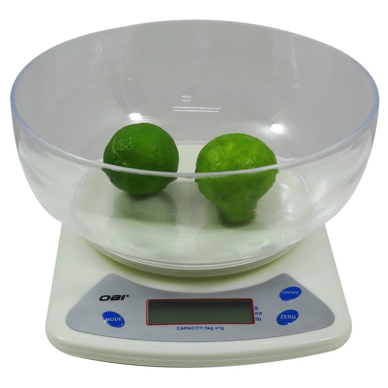Bascula Multiuso 5 Kg a 1 Gramo Digital con Tazon