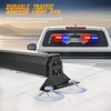Nilight 40LED Blue Red Emergency Strobe Traffic Advisor Light Bar