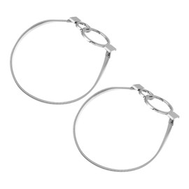 ULTECHNOVO Curtain Tiebacks Simple Design for White Curtains No Drill Holdbacks Metal Buckle